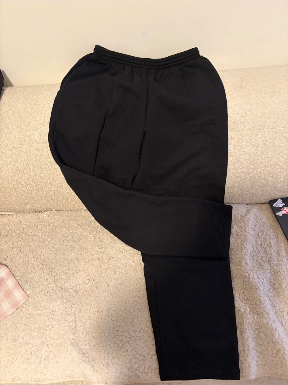 Balenciaga Black Men's Oversized Jogger Sweatpants